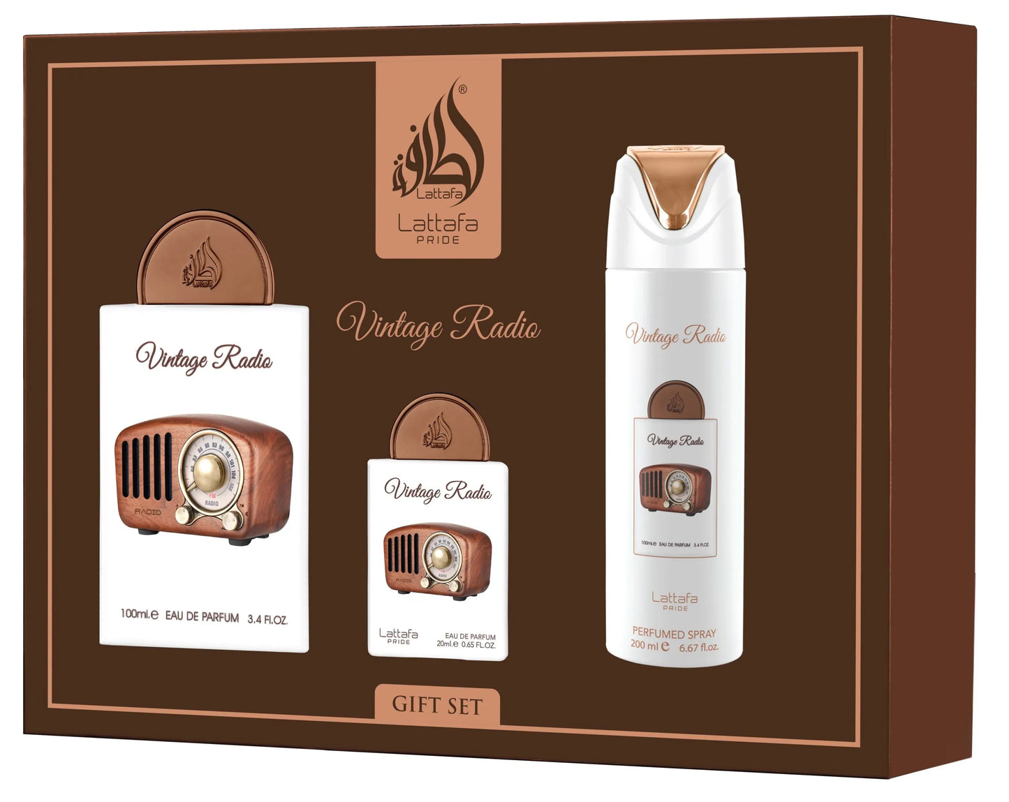 Giftset Vintage Radio - lattafa